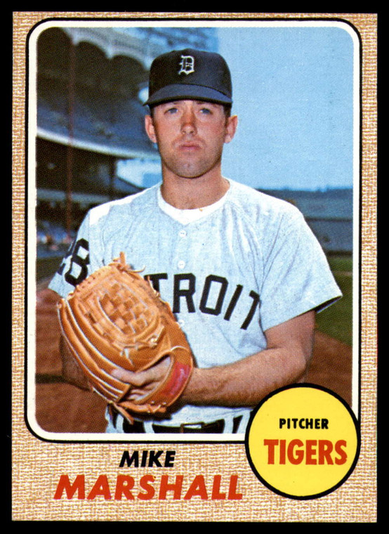 1968 Topps #201 Mike Marshall VG RC Rookie Detroit Tigers 