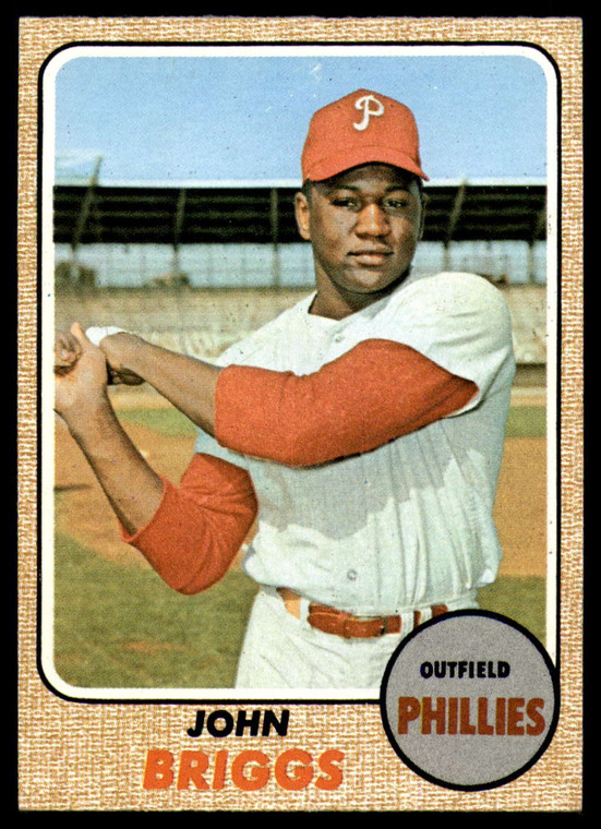1968 Topps #284 John Briggs VG Philadelphia Phillies 
