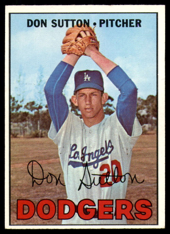 1967 Topps #445 Don Sutton VG Los Angeles Dodgers 