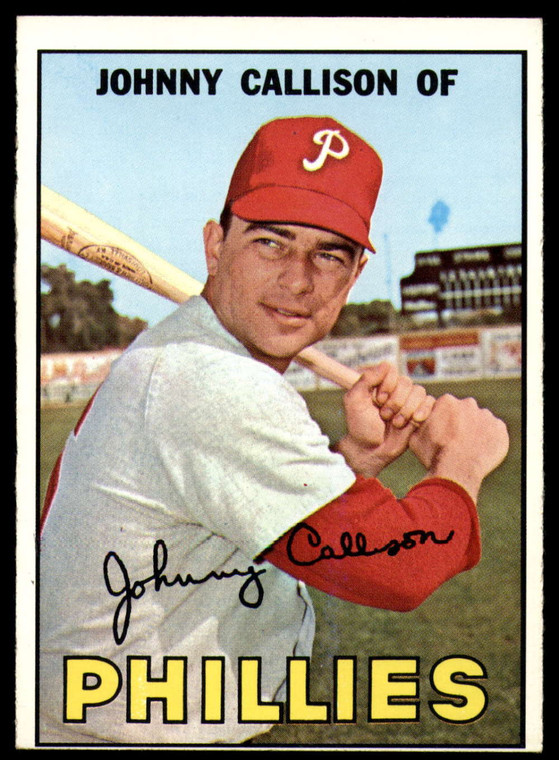 1967 Topps #85 Johnny Callison VG Philadelphia Phillies 