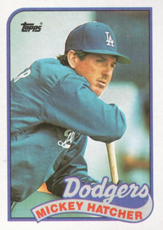 1989 Topps #483 Mickey Hatcher NM-MT Los Angeles Dodgers 