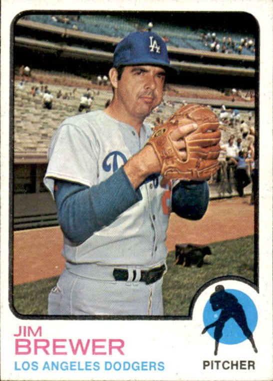 1973 Topps #126 Jim Brewer VG Los Angeles Dodgers 