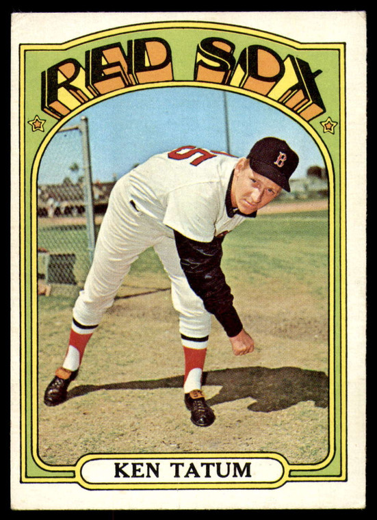 1972 Topps #772 Ken Tatum VG Boston Red Sox 