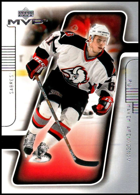 2001-02 Upper Deck MVP #17 Maxim Afinogenov NM-MT  Buffalo Sabres 