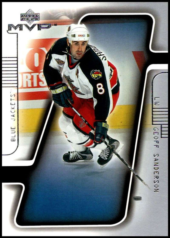 2001-02 Upper Deck MVP #51 Geoff Sanderson NM-MT  Columbus Blue Jackets 