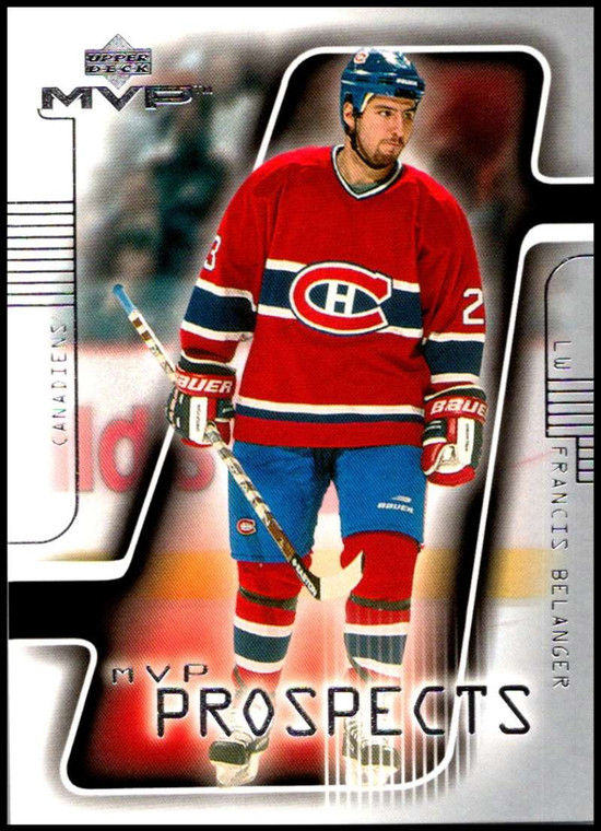 2001-02 Upper Deck MVP #205 Francis Belanger NM-MT  RC Rookie Montreal Canadiens 