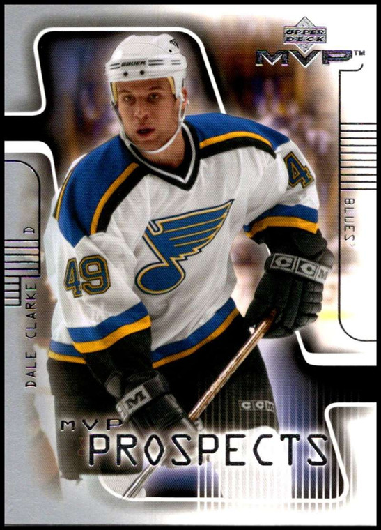 2001-02 Upper Deck MVP #216 Dale Clarke NM-MT  RC Rookie St. Louis Blues 