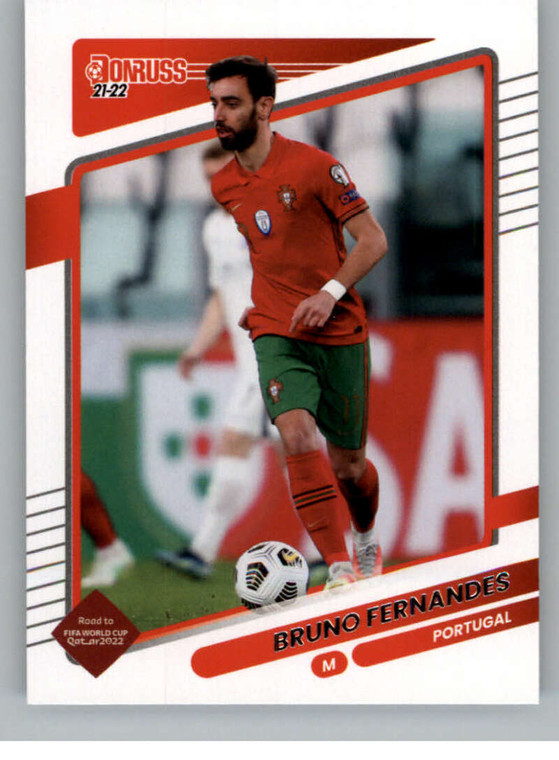 2021-22 Donruss Road to Qatar #118 Bruno Fernandes NM-MT Portugal 