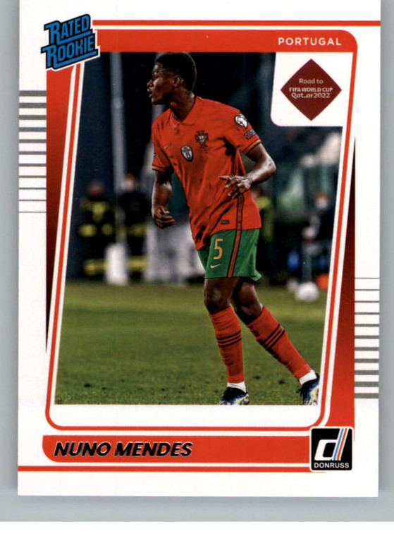 2021-22 Donruss Road to Qatar #192 Nuno Mendes NM-MT RC Rookie Portugal 