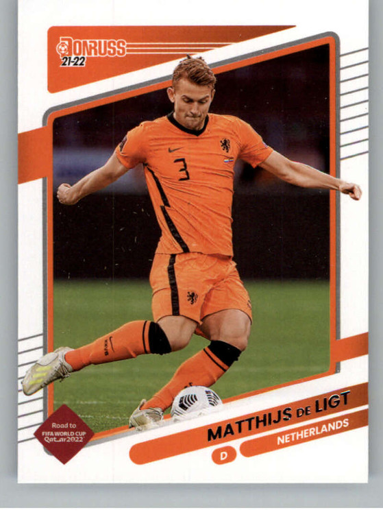 2021-22 Donruss Road to Qatar #97 Matthijs de Ligt NM-MT Netherlands 