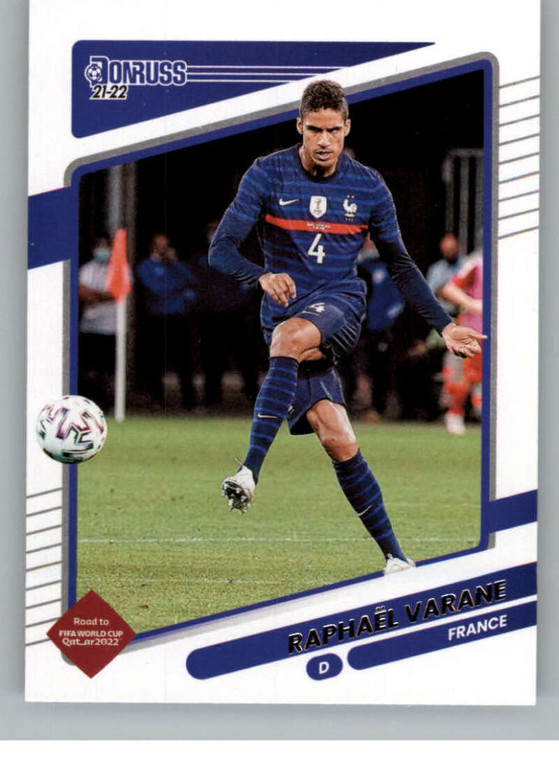 2021-22 Donruss Road to Qatar #63 Raphael Varane NM-MT France 