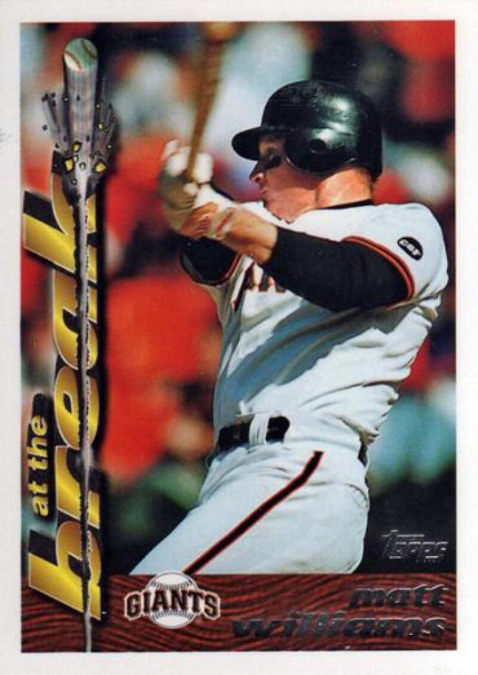 1995 Topps Traded and Rookies #10T Matt Williams AB NM-MT  San Francisco Giants 