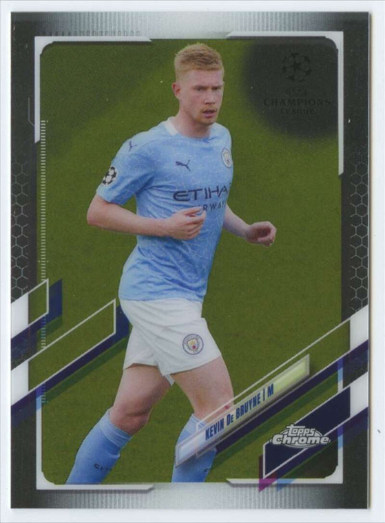 2020-21 Topps Chrome UEFA Champions League #18 Kevin De Bruyne NM-MT  Manchester City FC 