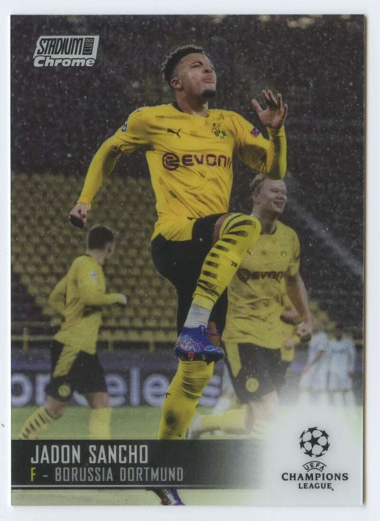 2020-21 Topps Stadium Club Chrome UEFA  Champions League #15 Jadon Sancho NM-MT  Borussia Dortmund 