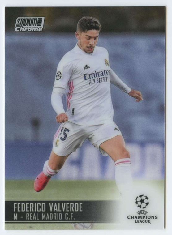 2020-21 Topps Stadium Club Chrome UEFA  Champions League #87 Federico Valverde NM-MT  Real Madrid C.F. 