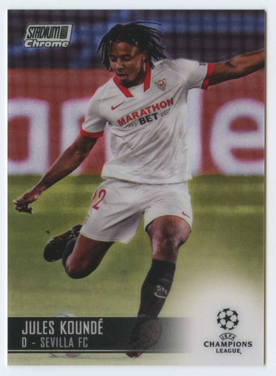 2020-21 Topps Stadium Club Chrome UEFA  Champions League #53 Jules Kounde NM-MT  Sevilla FC 