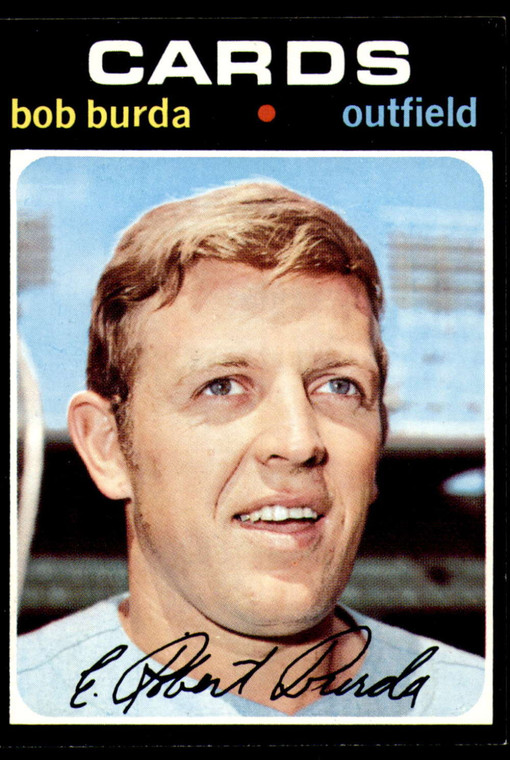 1971 Topps #541 Bob Burda VG St. Louis Cardinals 