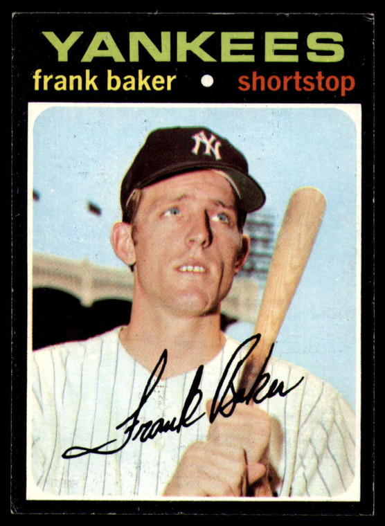 1971 Topps #213 Frank Baker VG RC Rookie New York Yankees 