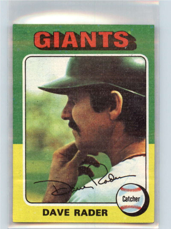 1975 Topps #31 Dave Rader VG San Francisco Giants 