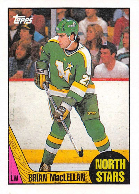 1987-88 Topps #31 Brian MacLellan VG  Minnesota North Stars 