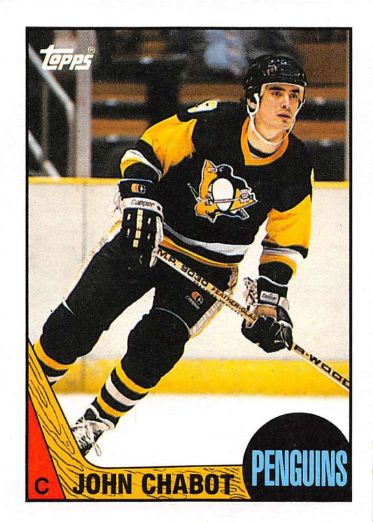 1987-88 Topps #32 John Chabot VG  Pittsburgh Penguins 
