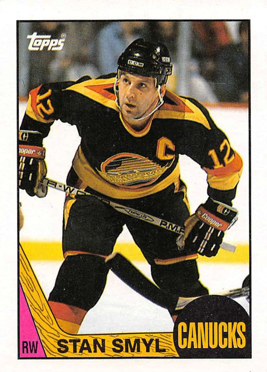 1987-88 Topps #4 Stan Smyl VG  Vancouver Canucks 