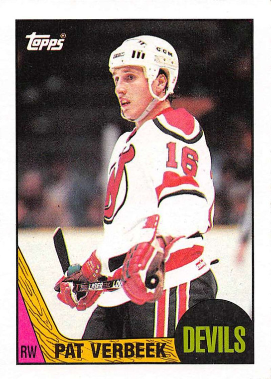 1987-88 Topps #6 Pat Verbeek VG  New Jersey Devils 