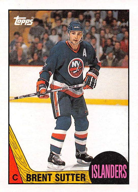 1987-88 Topps #27 Brent Sutter VG  