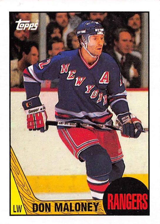 1987-88 Topps #49 Don Maloney VG  New York Rangers 