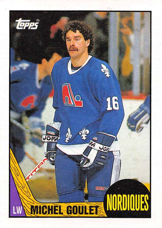 1987-88 Topps #77 Michel Goulet VG  Quebec Nordiques 