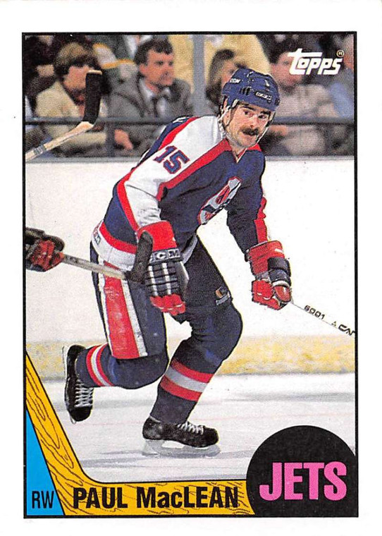 1987-88 Topps #91 Paul MacLean VG  Winnipeg Jets 
