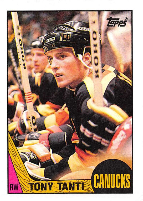 1987-88 Topps #97 Tony Tanti VG  Vancouver Canucks 