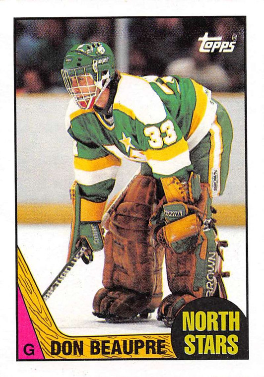 1987-88 Topps #132 Don Beaupre VG  Minnesota North Stars 