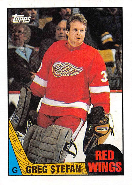 1987-88 Topps #186 Greg Stefan VG  Detroit Red Wings 
