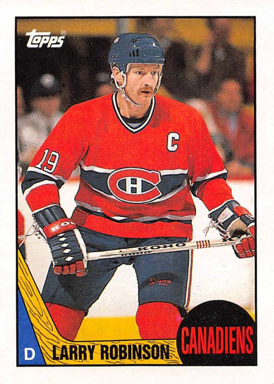 1987-88 Topps #192 Larry Robinson VG  Montreal Canadiens 