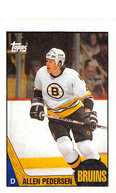 1987-88 Topps #174 Allen Pedersen VG  RC Rookie Boston Bruins 