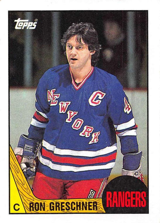 1987-88 Topps #159 Ron Greschner VG  New York Rangers 