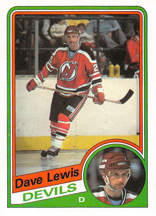 1984-85 Topps #87 Dave Lewis VG  New Jersey Devils 