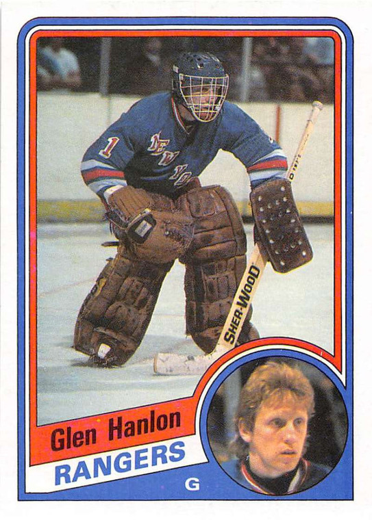 1984-85 Topps #106 Glen Hanlon VG  New York Rangers 