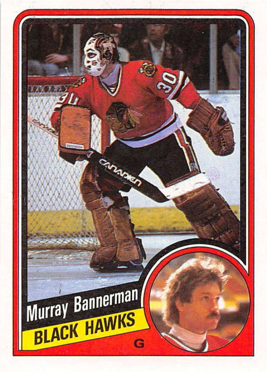 1984-85 Topps #27 Murray Bannerman VG  Chicago Blackhawks 