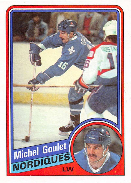 1984-85 Topps #129 Michel Goulet VG  Quebec Nordiques 