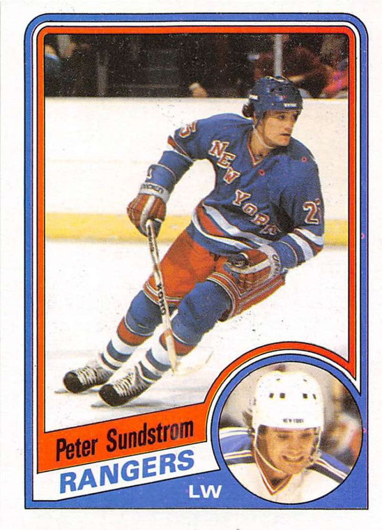 1984-85 Topps #116 Peter Sundstrom VG  RC Rookie New York Rangers 