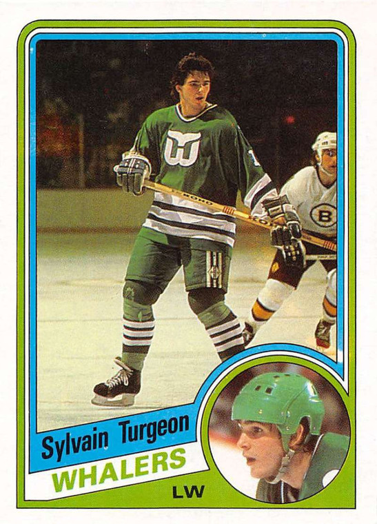 1984-85 Topps #62 Sylvain Turgeon VG  RC Rookie Hartford Whalers 