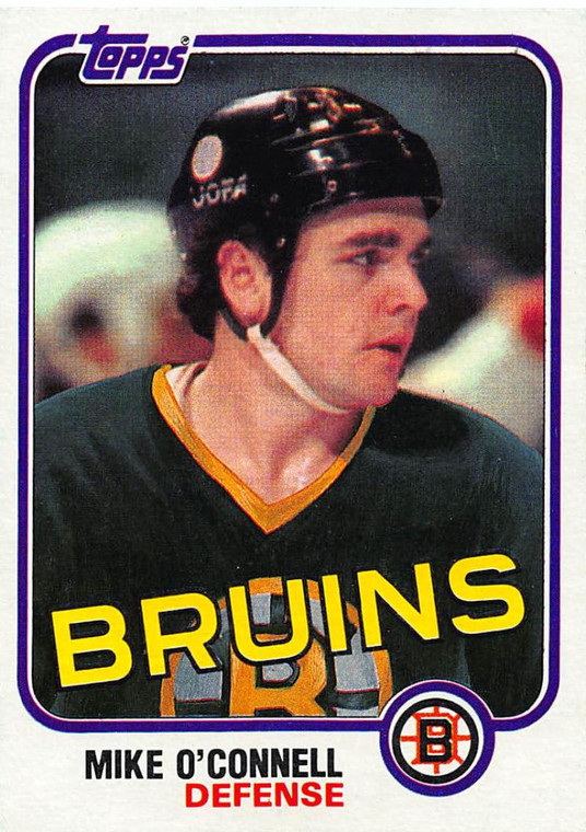 1981-82 Topps #E70 Mike O'Connell VG Boston Bruins 