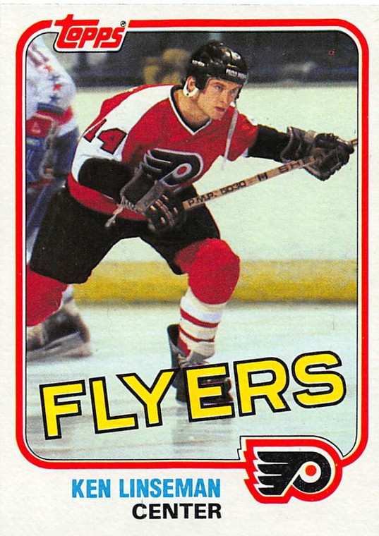 1981-82 Topps #E107 Ken Linseman VG Philadelphia Flyers 