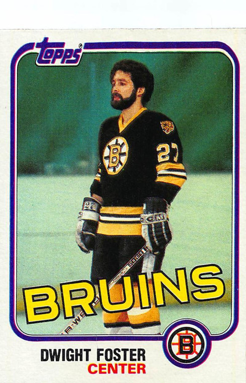 1981-82 Topps #E67 Dwight Foster VG Boston Bruins 