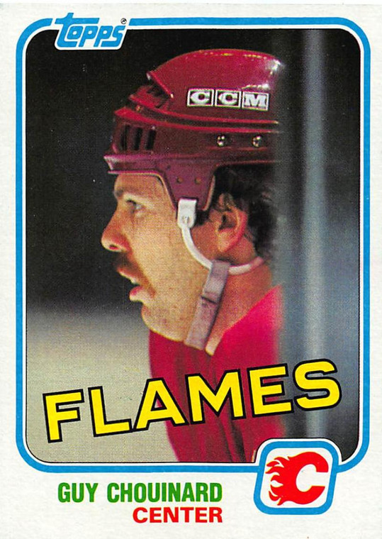 1981-82 Topps #6 Guy Chouinard VG Calgary Flames 