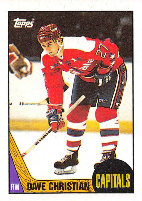 1987-88 Topps #88 Dave Christian VG  Washington Capitals 