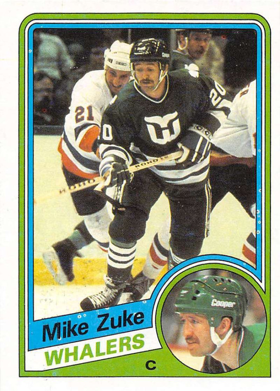 1984-85 Topps #63 Mike Zuke VG  Hartford Whalers 