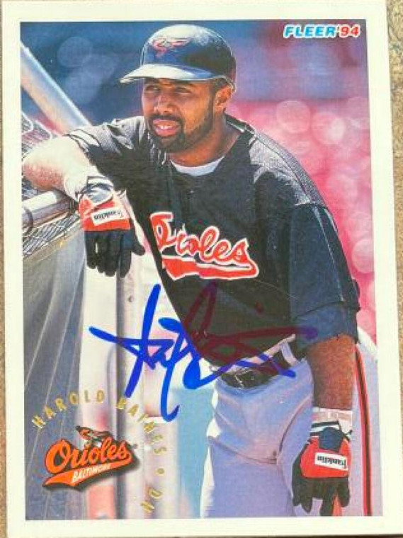 Harold Baines Autographed 1994 Fleer #2